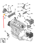 Soporte de motor derecho SKU 13228 Peugeot 208 2008 1839J7